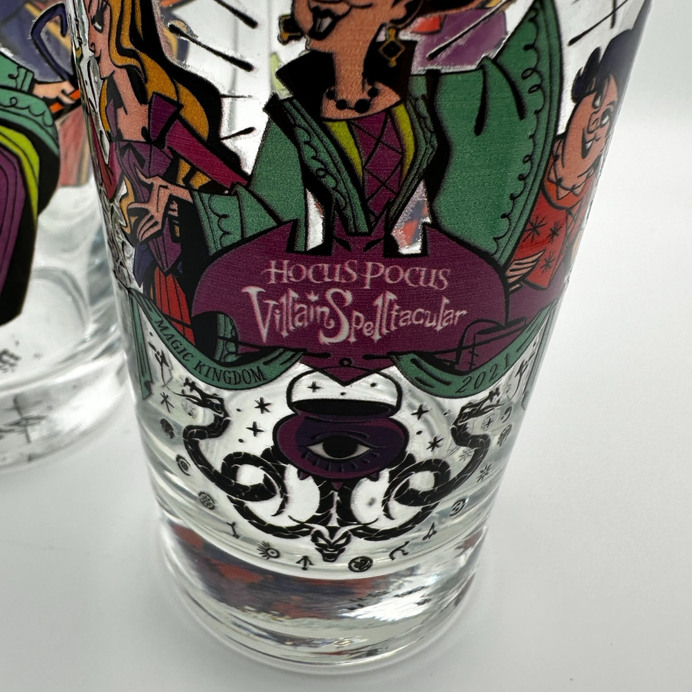 Disney Parks Hocus Pocus Glasses cup mug set of 4 halloween villains witches - Picture 2 of 6